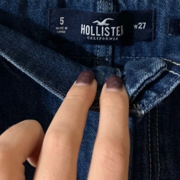 Hollister Co. Tie Up Denim Skirt Size 5 - Picture 4 of 5